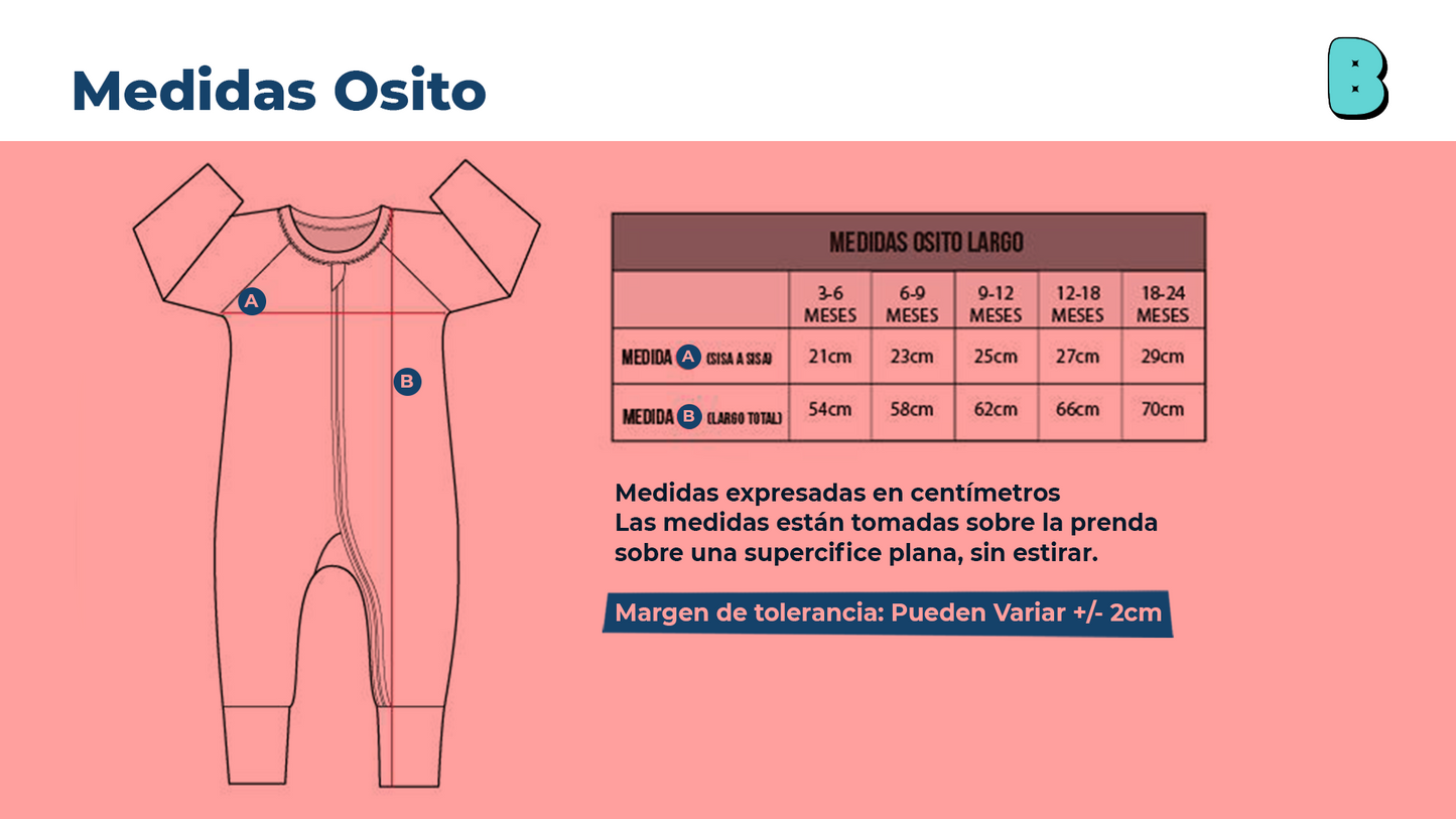 Osito pijama hard rock azul