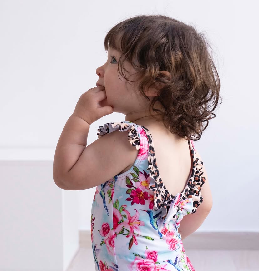 Conjunto malla niña Uv+50 colibri