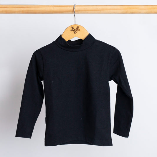 Poleras de algodón negra