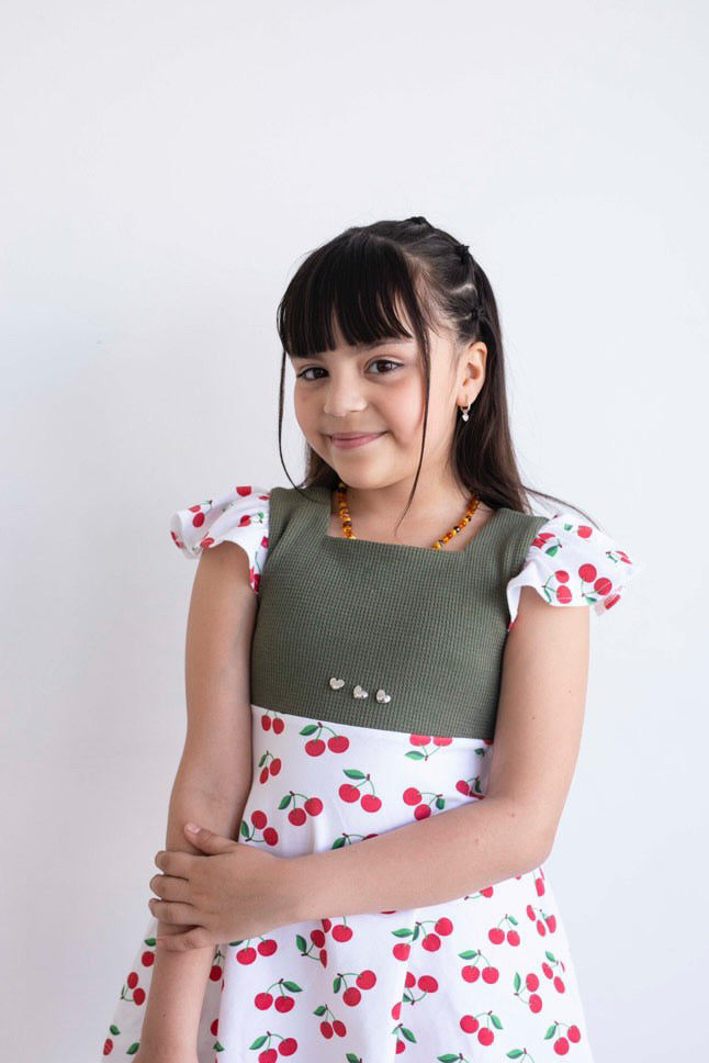 Vestido Waffle Cereza