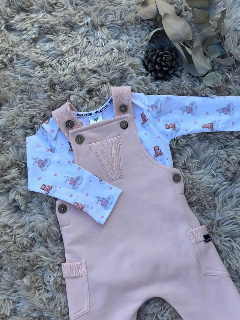 Jardinero rústico rosado