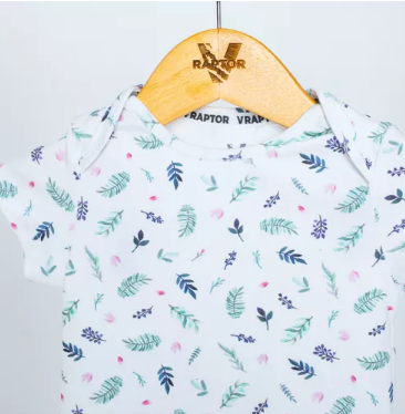 Body manga corta flores chicas