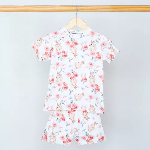 Conjunto Short Y Remera Bunny Rosa