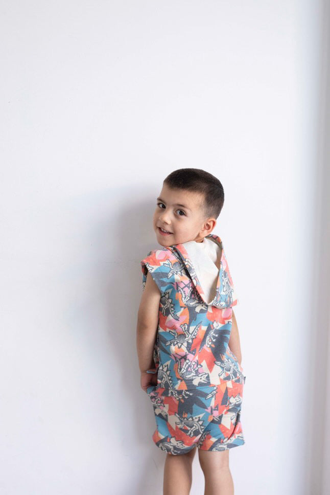 Ottoman chaleco + short fosil dino