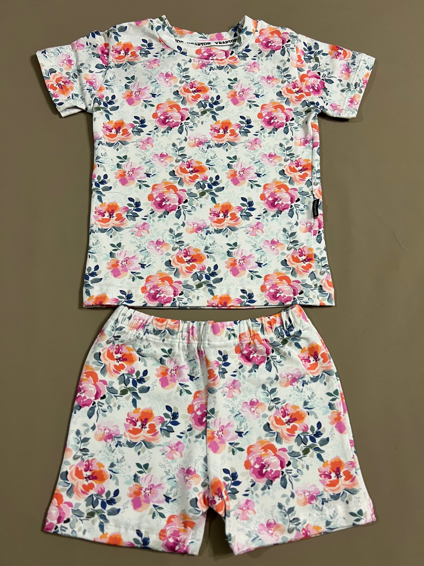 Conjunto Short Y Remera Floreado Pink Flowers