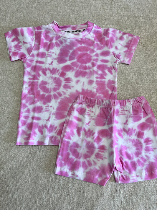 Conjunto Short Y Remera Pink Batik