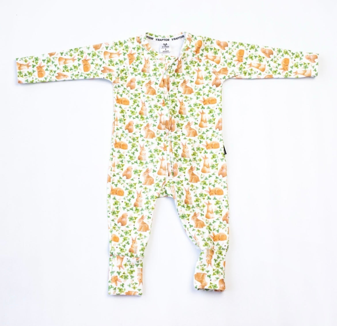 Osito pijama conejito verde