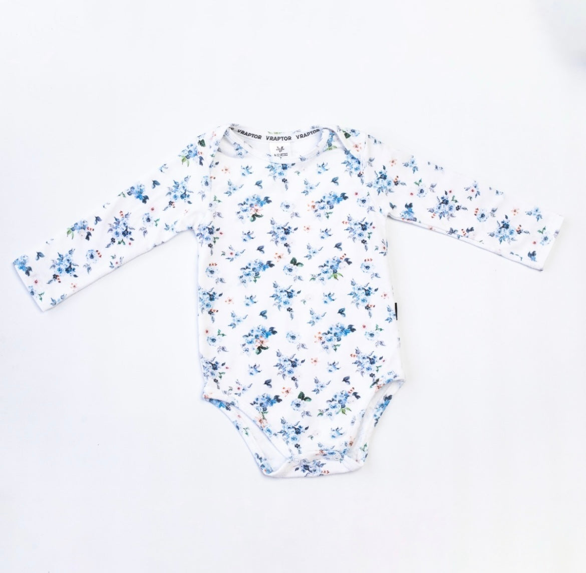 Body largo flores azules