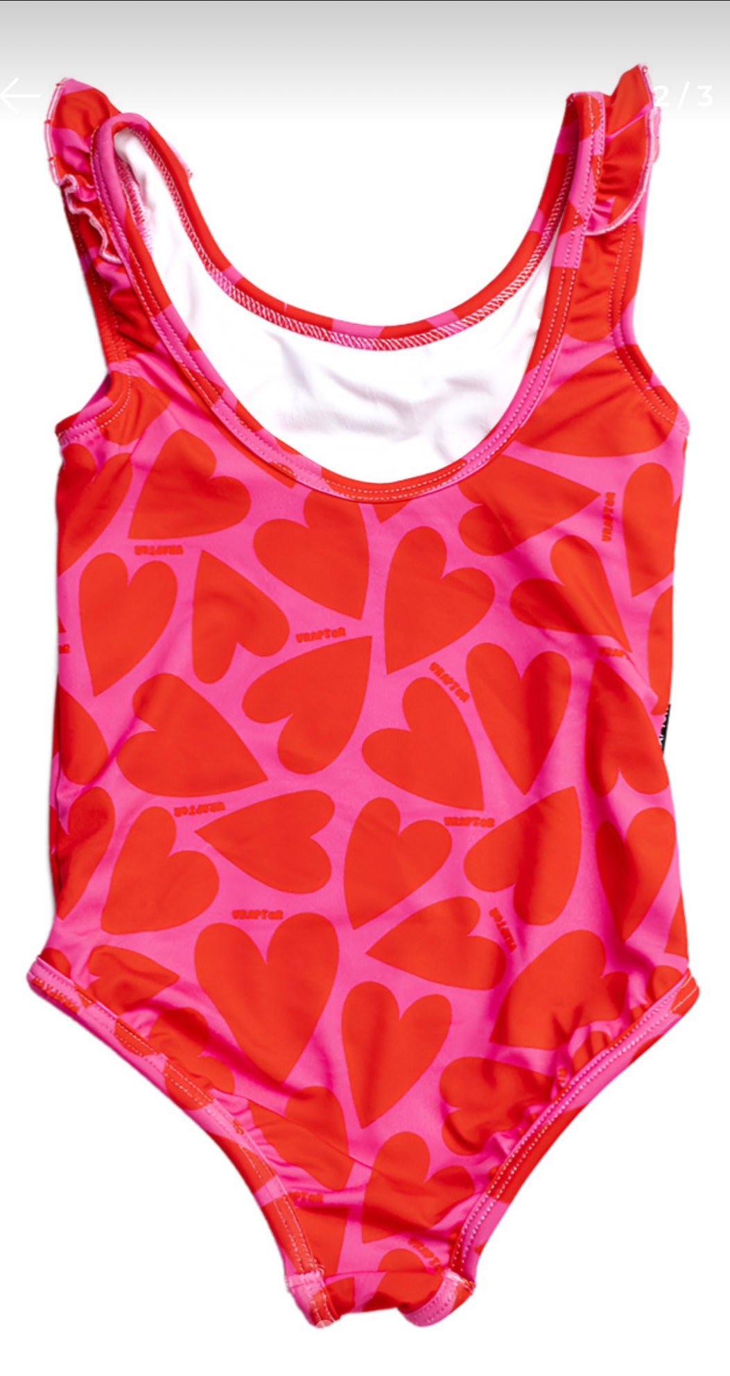 Conjunto malla niña UV+50 corazones