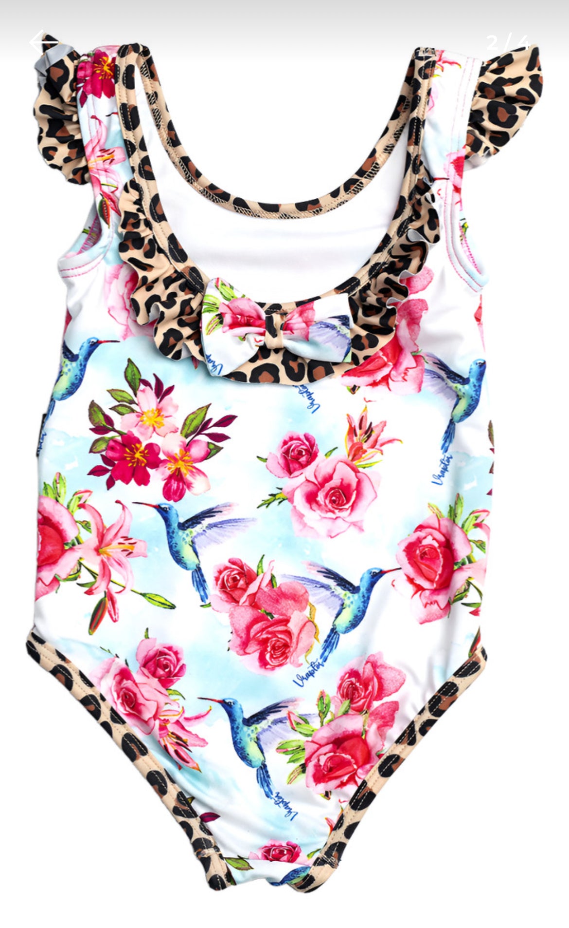 Conjunto malla niña Uv+50 colibri