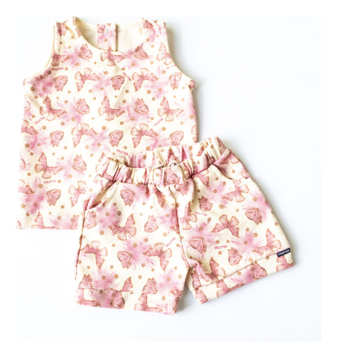 Conjunto ottoman baby mariposas