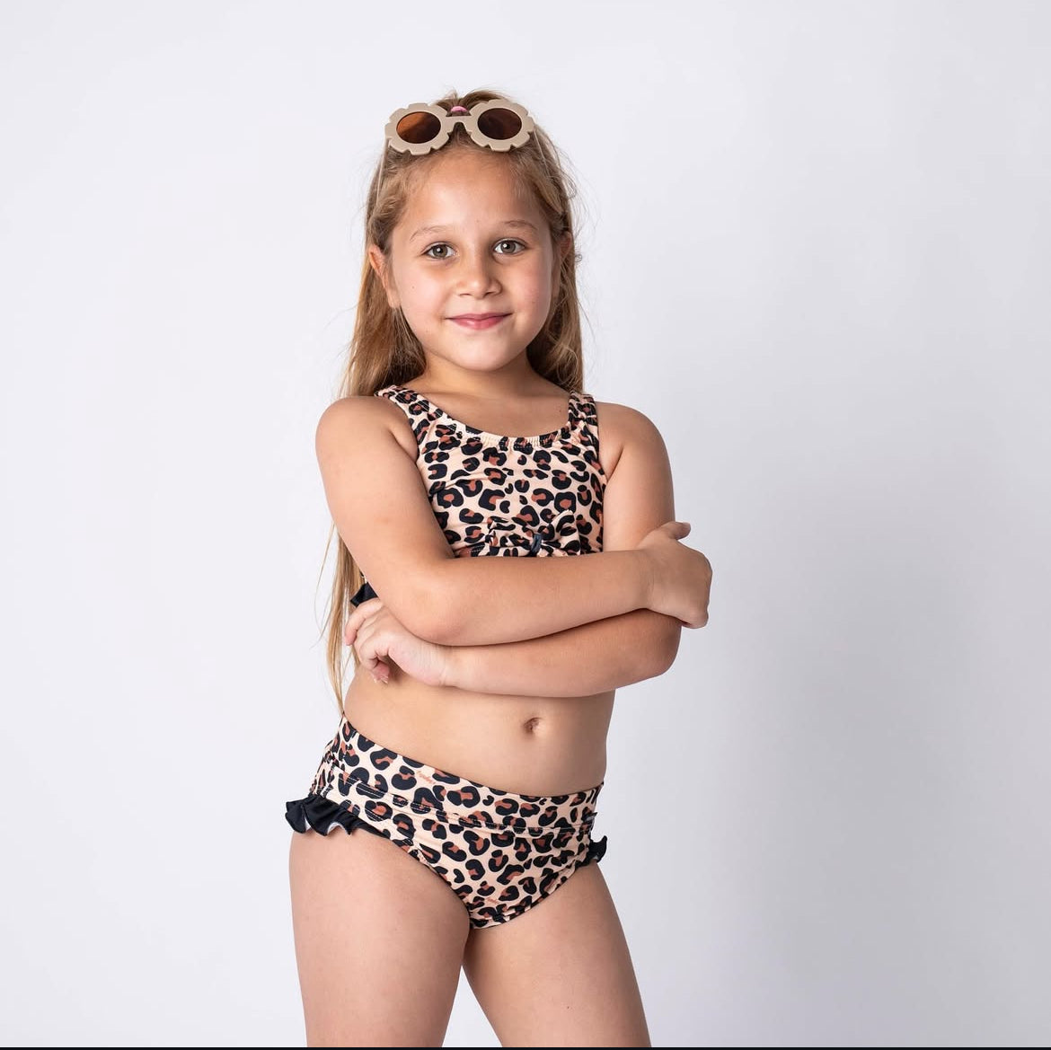 Conjunto malla niña Uv+50 animal print