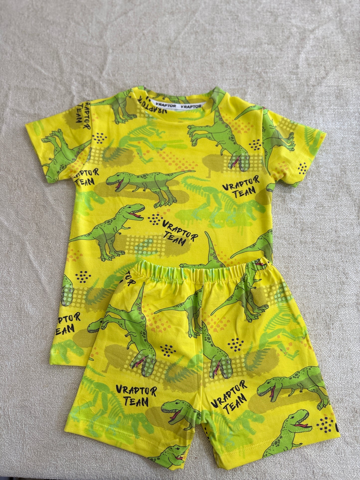 Conjunto Short Y Remera Dino