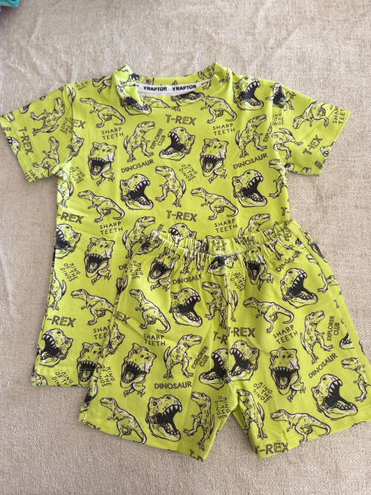 Conjunto Short Y Remera T-rex