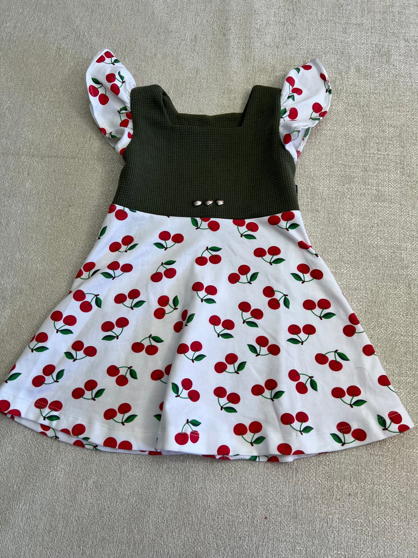 Vestido Waffle Cereza