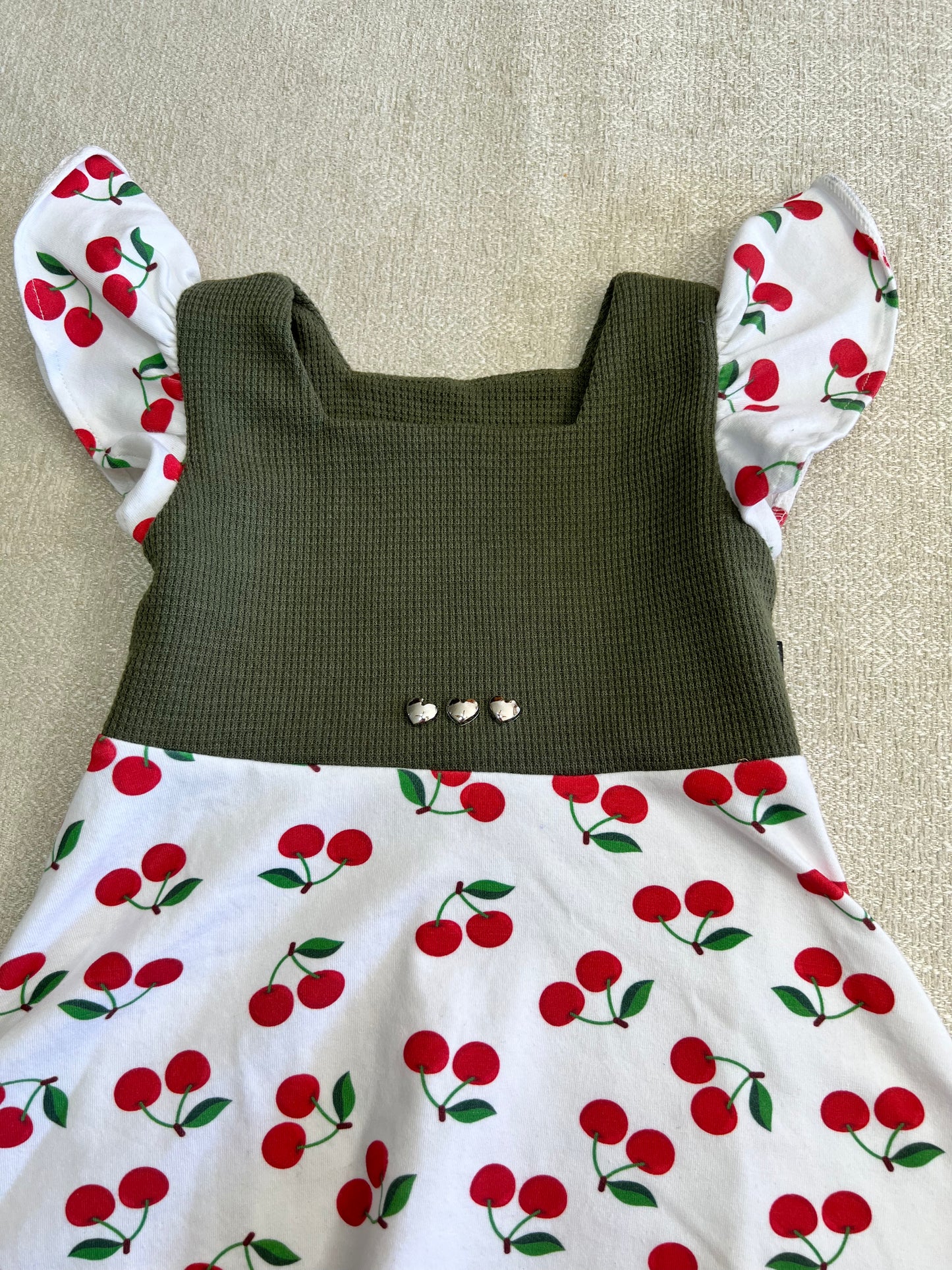 Vestido Waffle Cereza