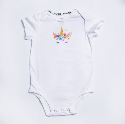 Body manga corta unicornio