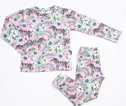 Conjunto manga larga cebras