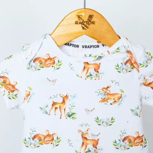 Body manga corta ciervos