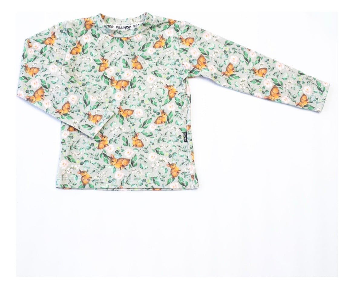 Conjunto manga larga conejito marrón