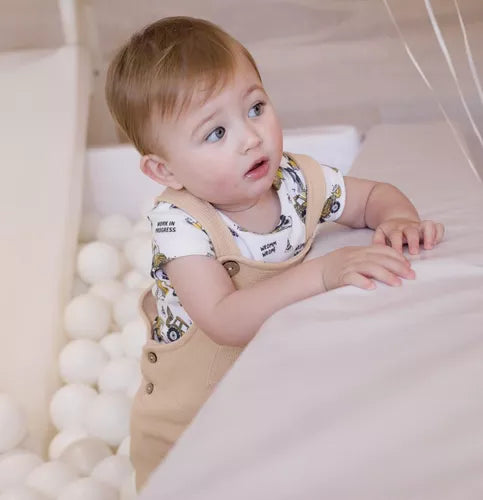 jardineros baby beige