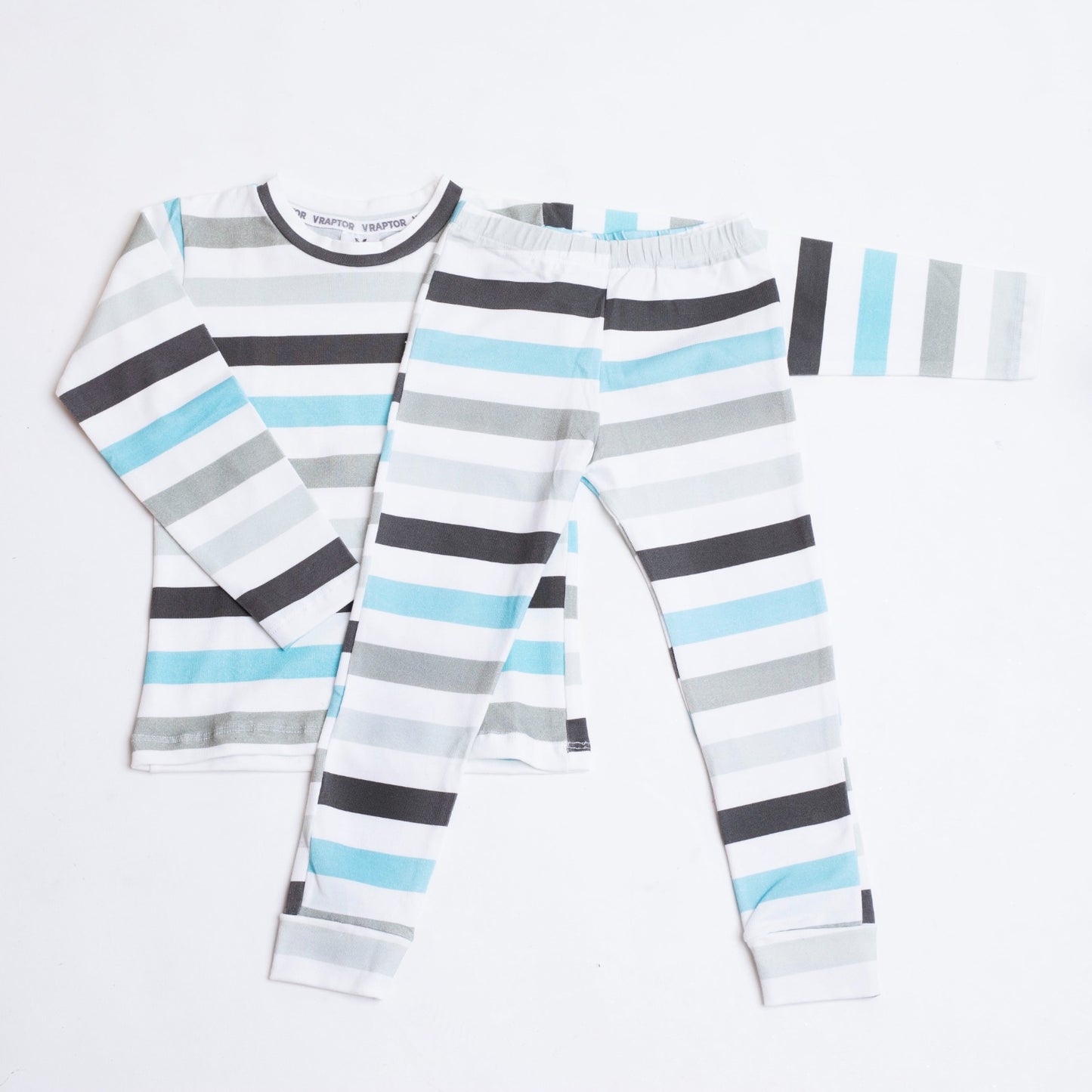 Conjunto manga larga rayado
