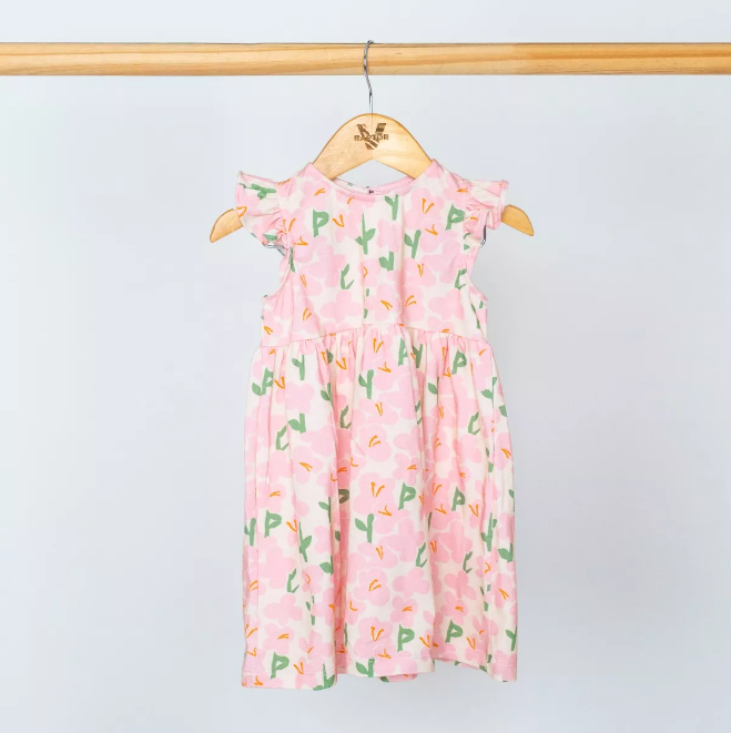 Vestido Flor Salmon