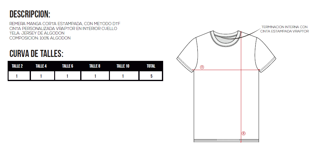 Remera Estampada Dino Music